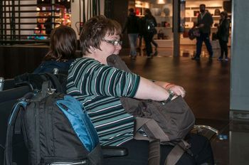 Flughafen D�sseldorf: Start in die Dominikanische Republik.