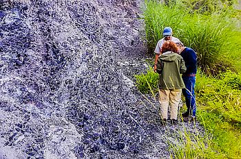 Auf Edelsteinsuche in Guatemala. Ein St�ck Obsidian liegt bis heute bei uns in der Vitrine.