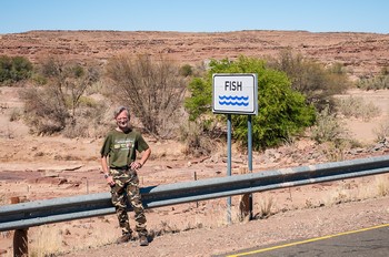 Am Fish River. Leider f�hrte er zur Zeit kein Wasser.